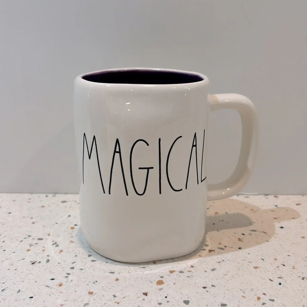 Rae Dunn Halloween‎ MAGICAL Mug White & Purple